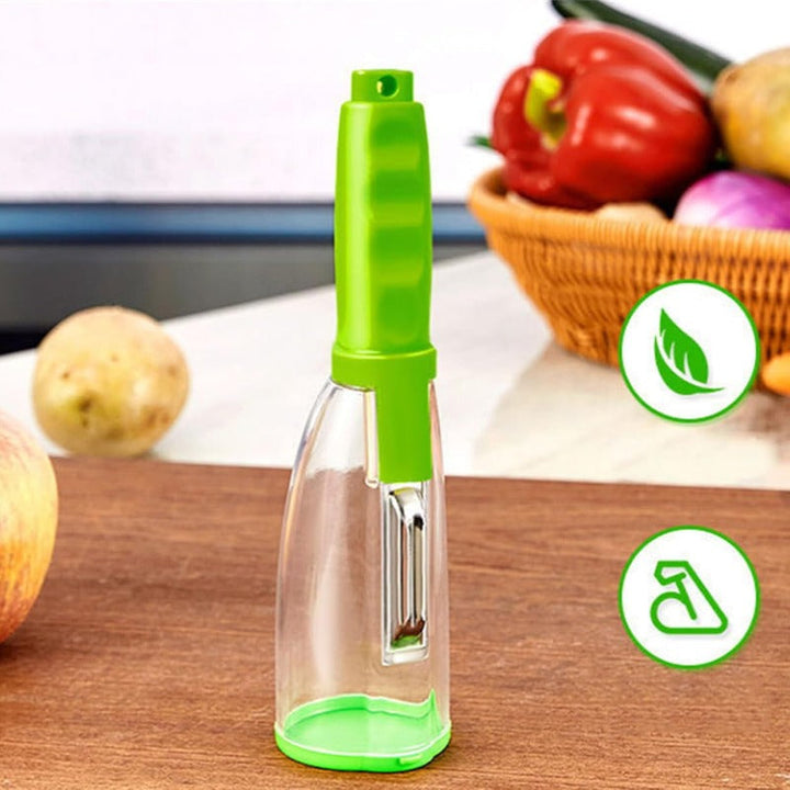 Vegetable Peeler with Container Bowlift