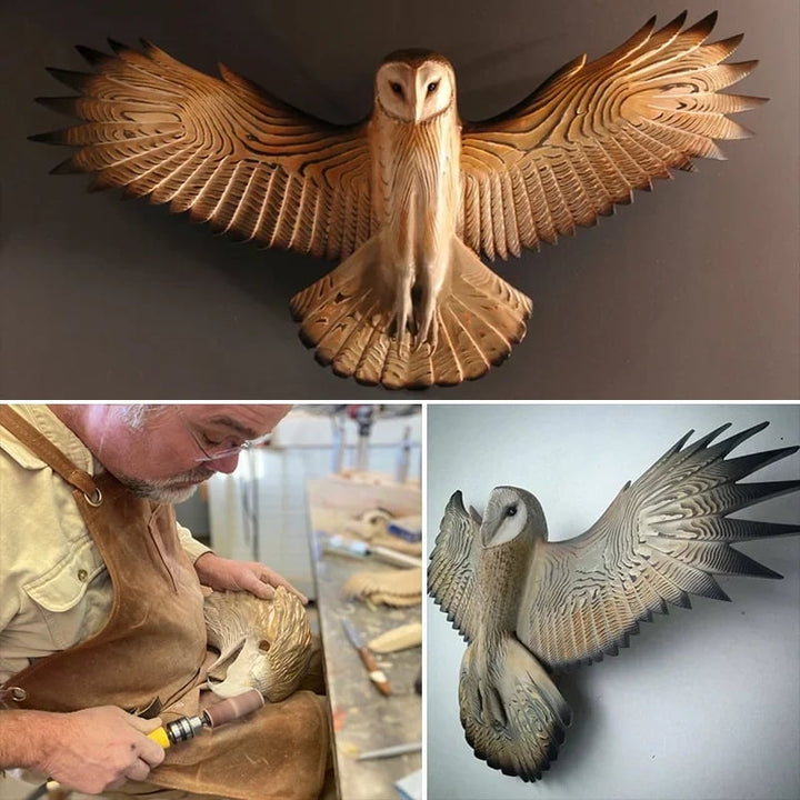 BowLift | Wooden Wall Decoration – Owl “Majestic”