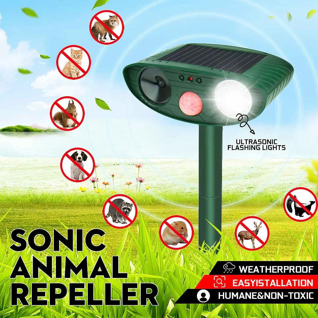 BowLift | Solar-Powered Ultrasonic Deer Repeller - Effective Deer Deterrent for Gardens & Yards in 48 Hours