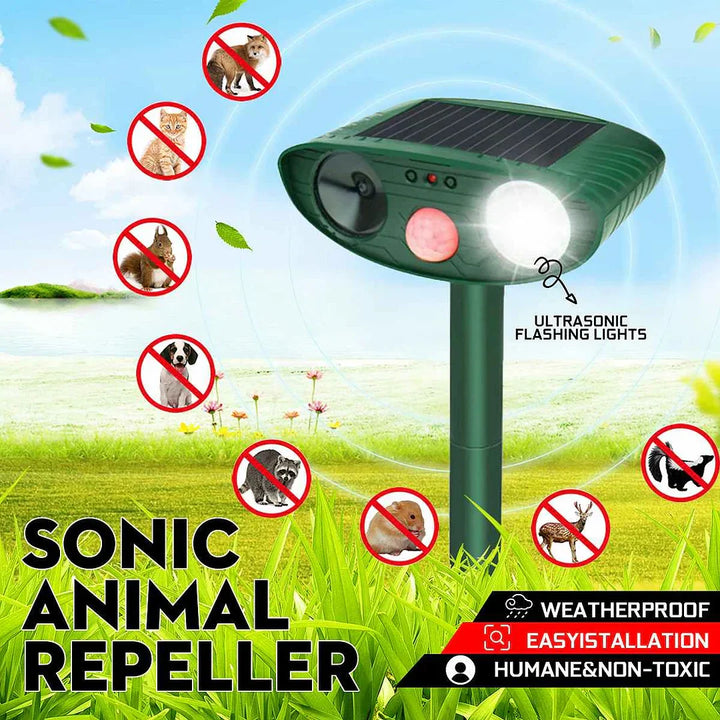 BowLift | Solar-Powered Ultrasonic Deer Repeller - Effective Deer Deterrent for Gardens & Yards in 48 Hours