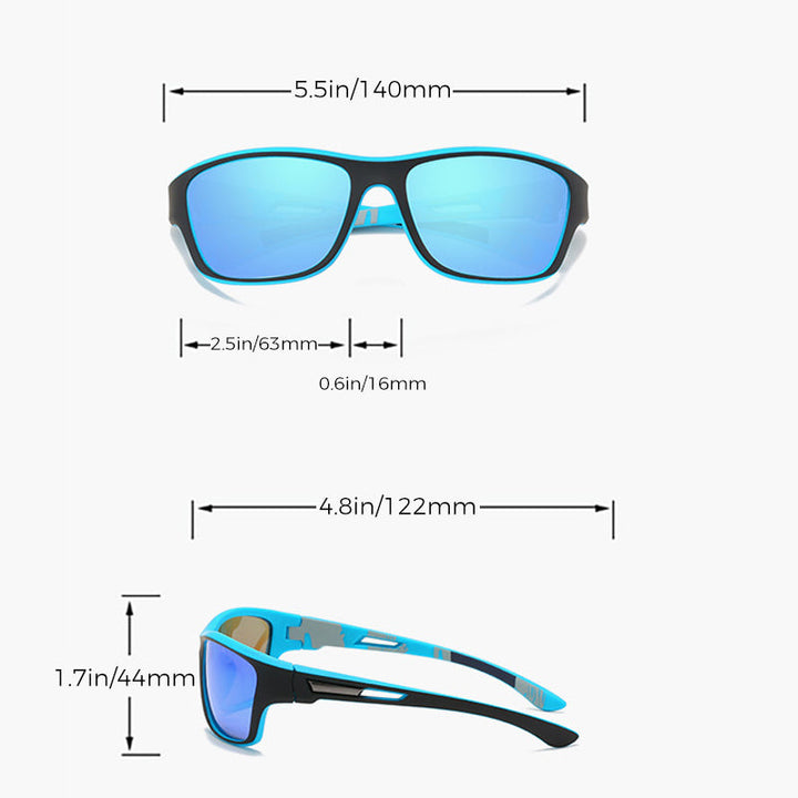 Outdoor sports sunglasses with glare-free polarized lens Bowlift