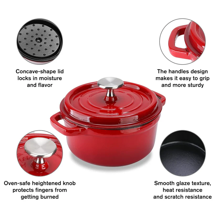 BowLift | Enameled Cast Iron Dutch Oven Pot