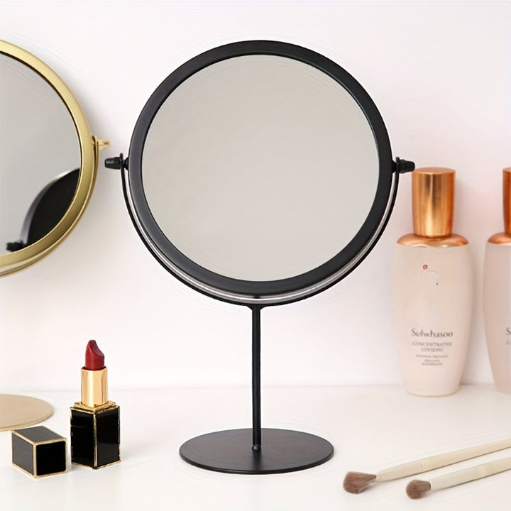 VintageGlow – Adjustable Makeup Mirror with Iron Frame Bowlift