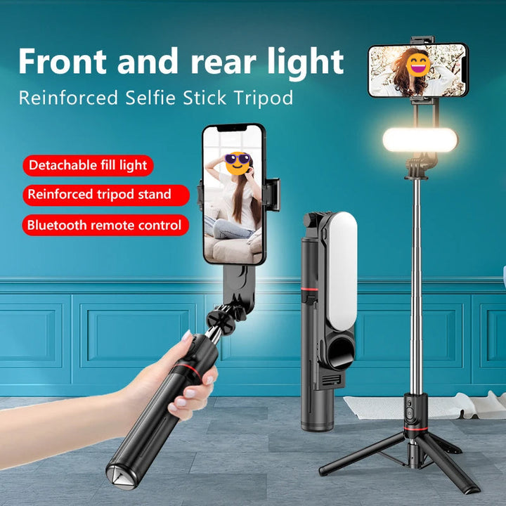 BowLift | Ultra Foldable Built-In Lighting Selfie Stick Tripod