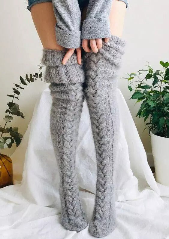 BowLift | Winter Soft Warm Over Knee Extra Long Knitted Socks