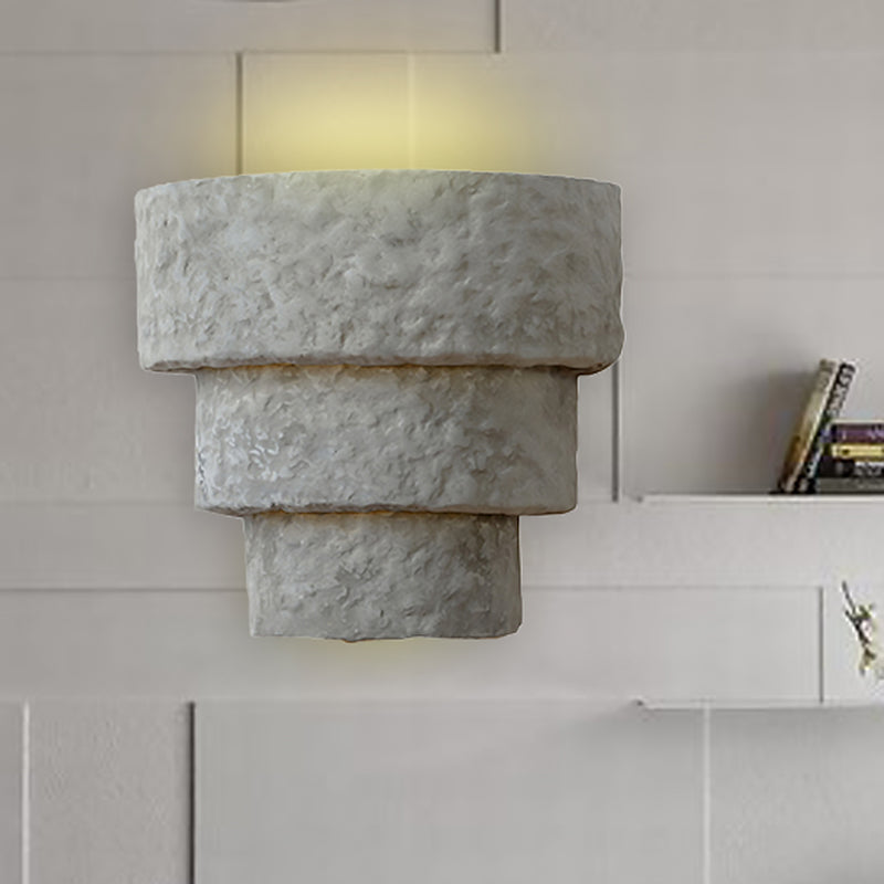 BowLift | Cement Bowl/Cylinder Shade Wall Lighting Modern Style 1 Light Bathroom Wall Light Fixture in Gray