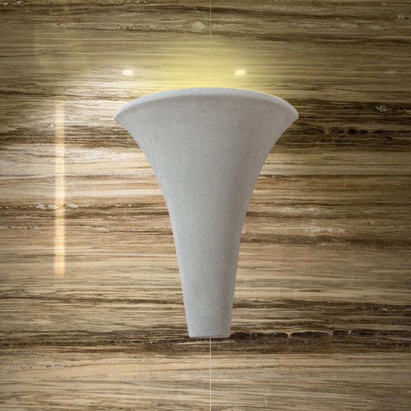 BowLift | Cement Bowl/Cylinder Shade Wall Lighting Modern Style 1 Light Bathroom Wall Light Fixture in Gray