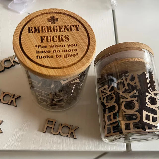 BowLift | Emergency F**k Glass - Funny Give a F**k Glass