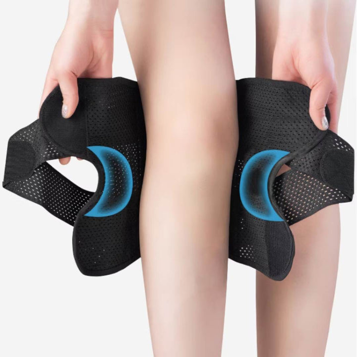 FlexGuard Knee Pads | with Support Compression Springs and Tension Strap - for Stability - Pain Relief and Protection Bowlift