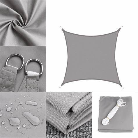 BowLift | Rectangular sun sail – UV-resistant sun protection sail with rope
