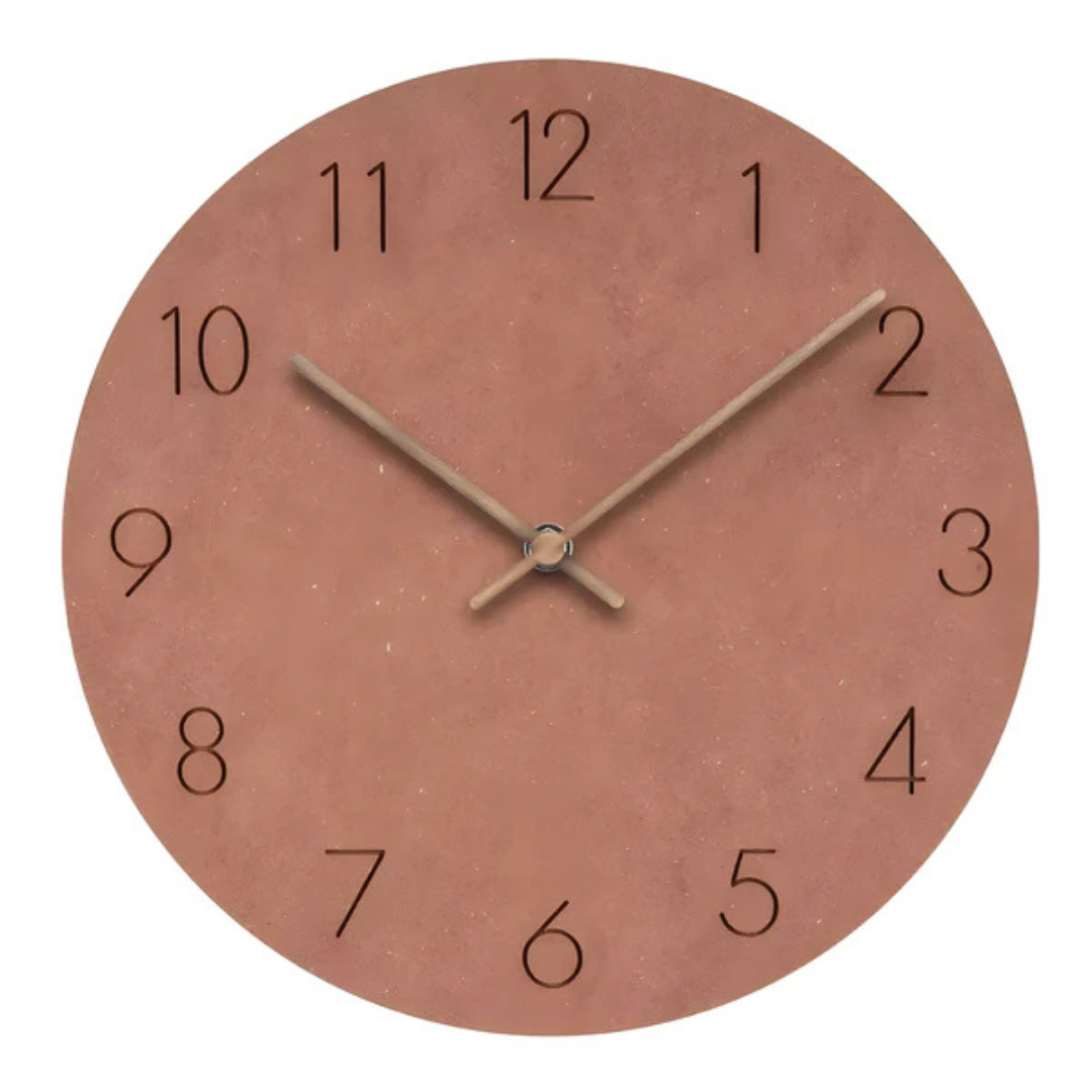 BowLift | Large Wall Clock Wood Modern | Minimalistic Wall Design
