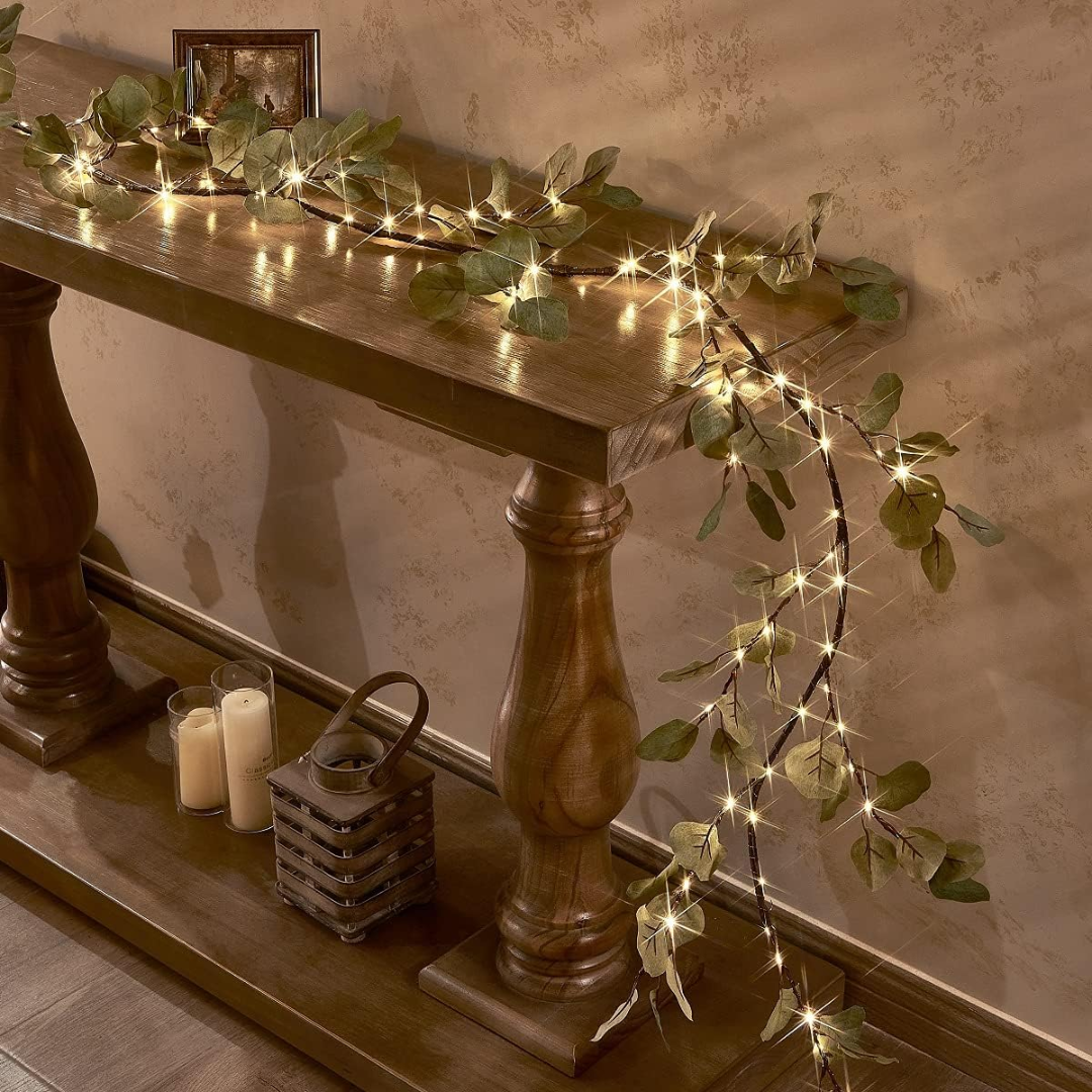 Glittering Eucalyptus Branch Bowlift
