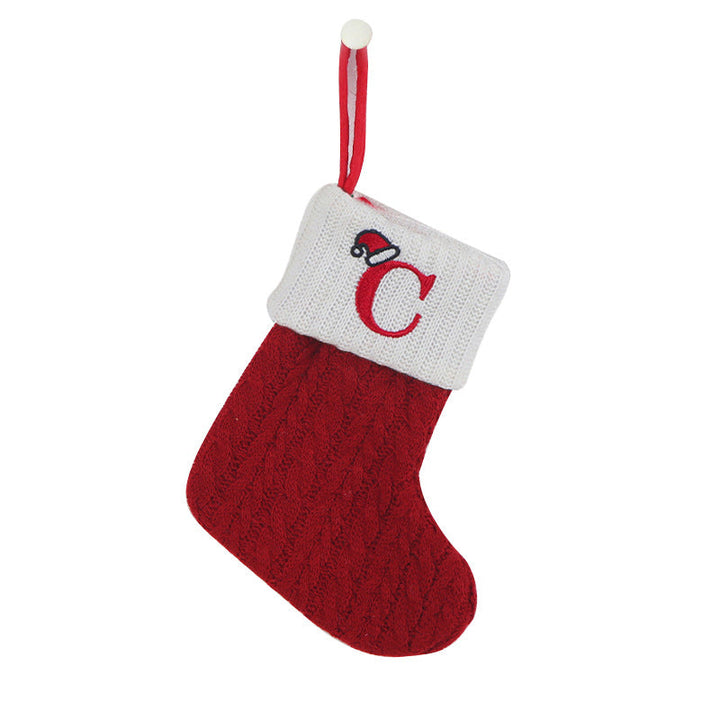 BowLift | Christmas Letter Knit Stocking