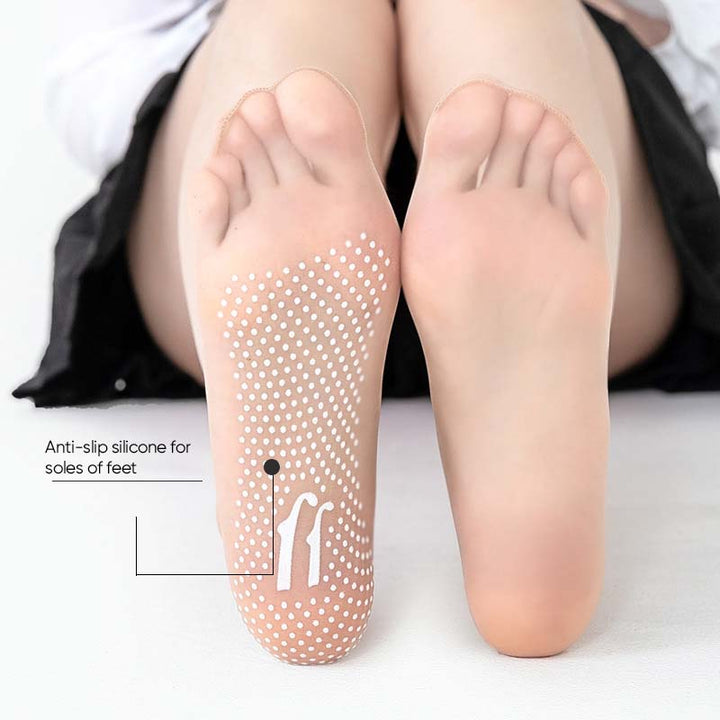 Spring Summer Invisible Non-Slip Crystal Silk Socks | Bowlift