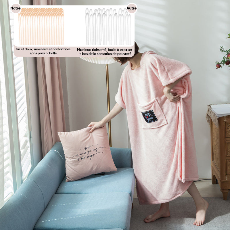 Terry bathrobe made of soft cotton fabric Girly | Bowlift