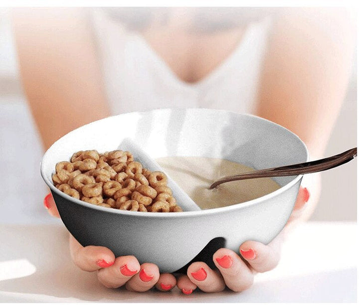 BowLift | Creative Separated Double Bowls With Handle
