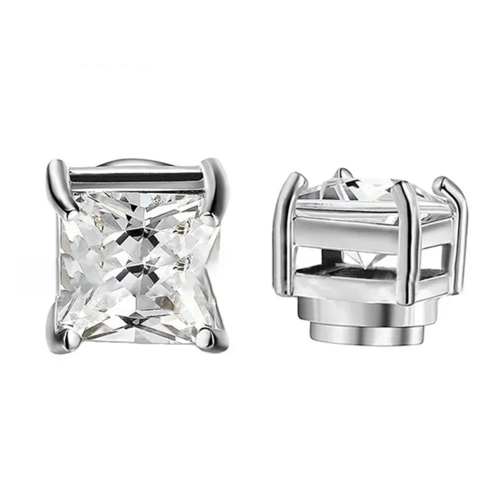 Premium Unisex Magnetic Crystal Design Stud Earrings Bowlift