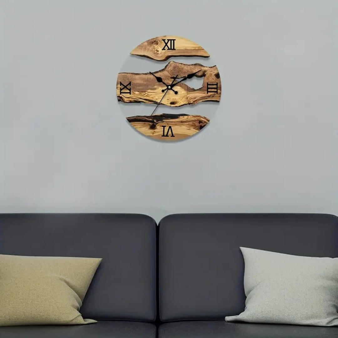 BowLift | Grane | Modern Black Wall Clock 30 cm made of Acrylic