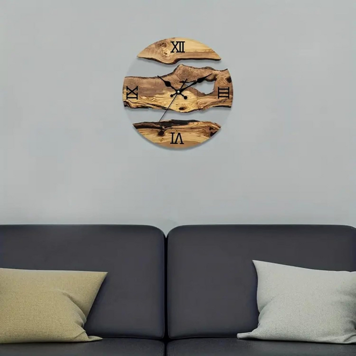 BowLift | Grane | Modern Black Wall Clock 30 cm made of Acrylic