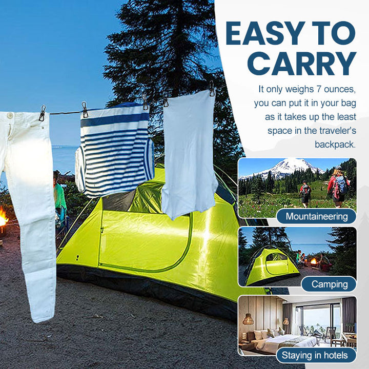 BowLift | Portable elastic travel clothes rack