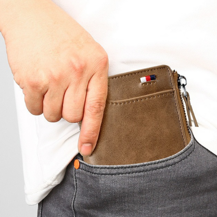 BowLift | WalletPro – Men’s Genuine Leather RFID Anti-Theft Wallet