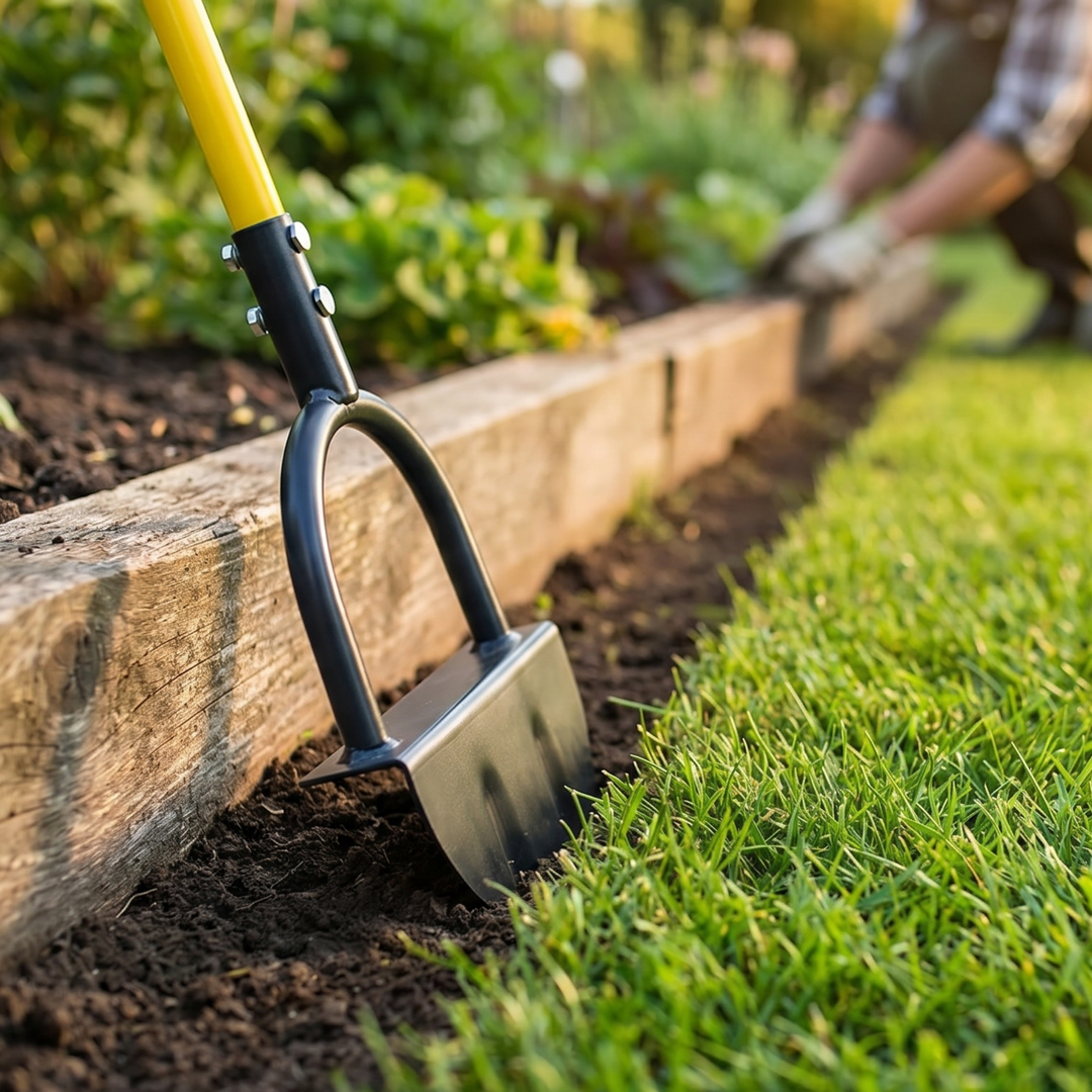 BowLift | EdgeMaster Lawn Edger | Half-Moon Design with Wavy Edge | Manual Tool for Clean Lawn Edges & Beds