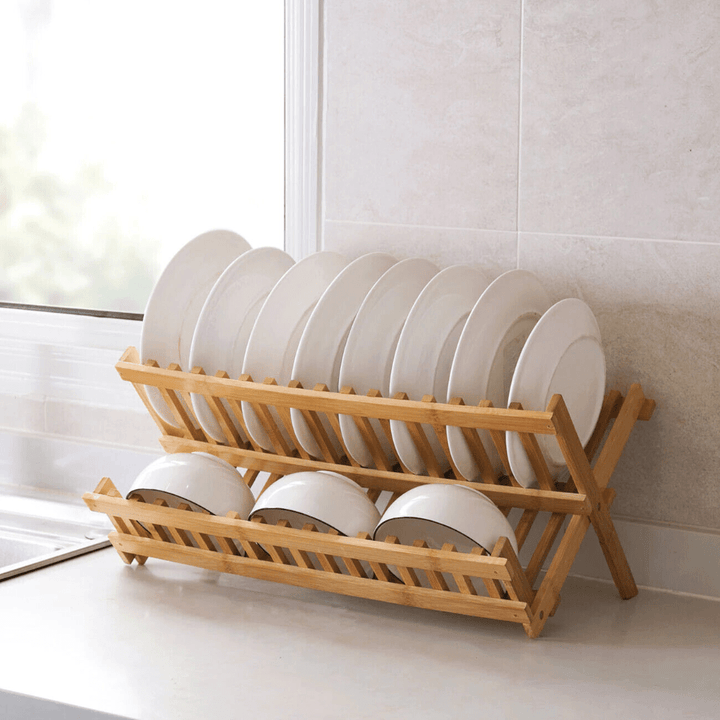 BowLift | Space-saving bamboo drying rack for an eco-friendly household