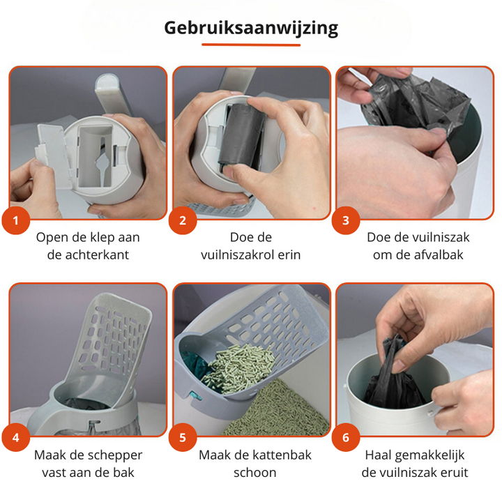 Hygienic Cat Litter Box without Odors Bowlift