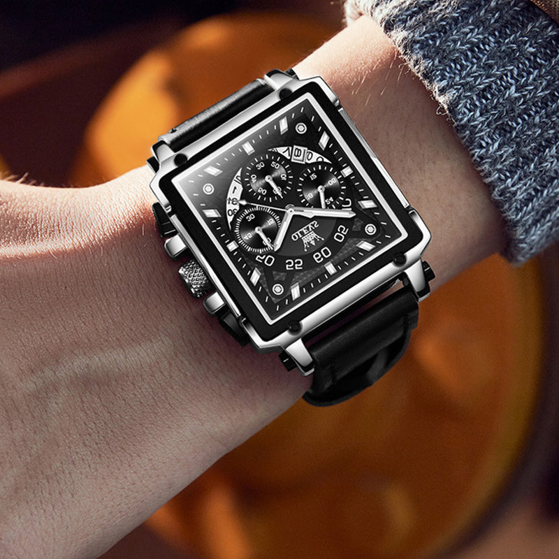 Olevs® Luminous Luxury Square Business Automatic Mechanical Watch | Bowlift