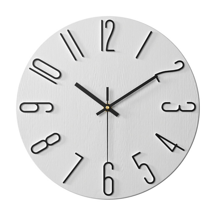 BowLift | Modern Wall Clock Black | Timeless Wall Decoration 30 cm