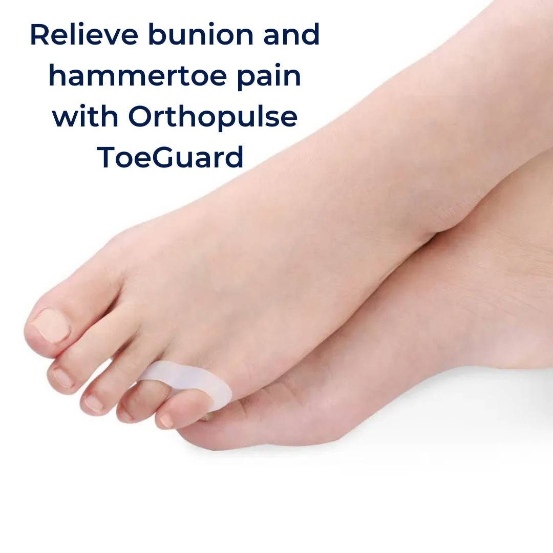 ToeGuard Orthopedic Toe Spacers | Bunionette Corrector - Little Toe Straightener - for Bunions - Hammertoe and Toe Alignment Bowlift