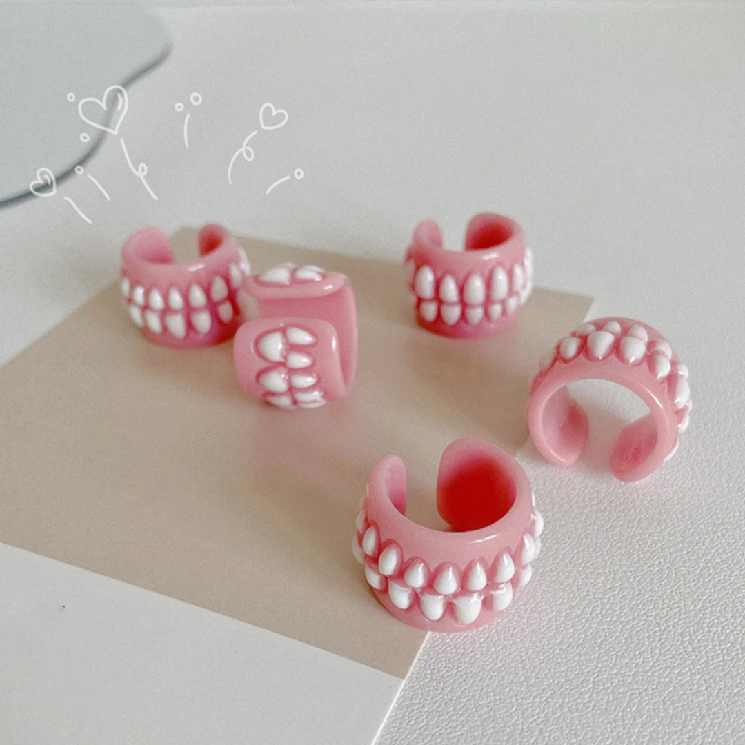 BowLift | Resin Creative Love Bite Teeth-Shaped Rings
