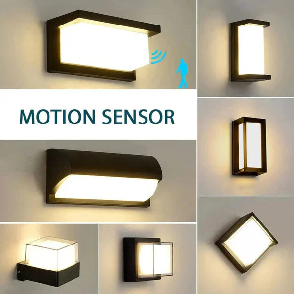 BowLift | Outdoor Wall Light | Waterproof LED Lantern with PIR Motion Sensor | Ideal for Patios, Porches & Walkways