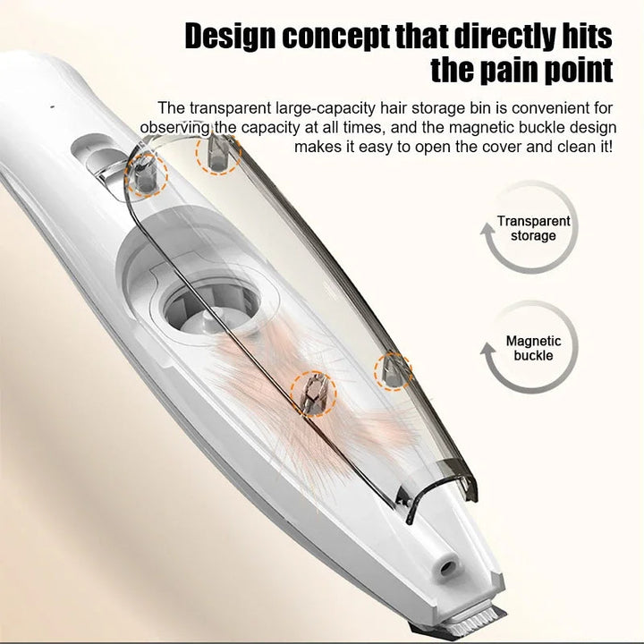 Silent Vacuum Pet Fur Trimming Device Bowlift