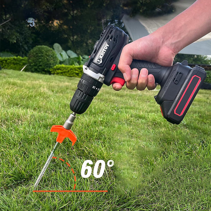 Rotatable tent pegs with thread | Bowlift