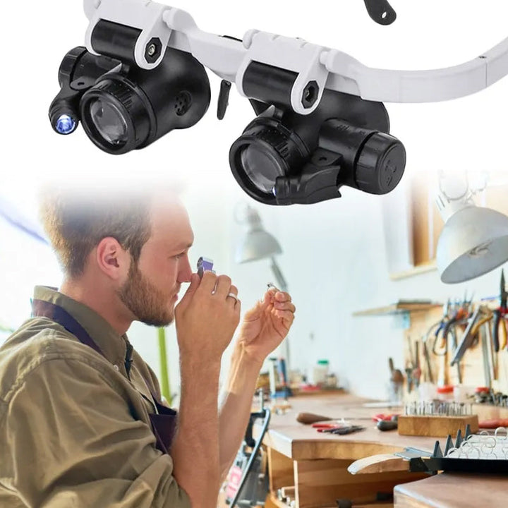 BowLift | Magnifying glasses with LED lamps for double eyes