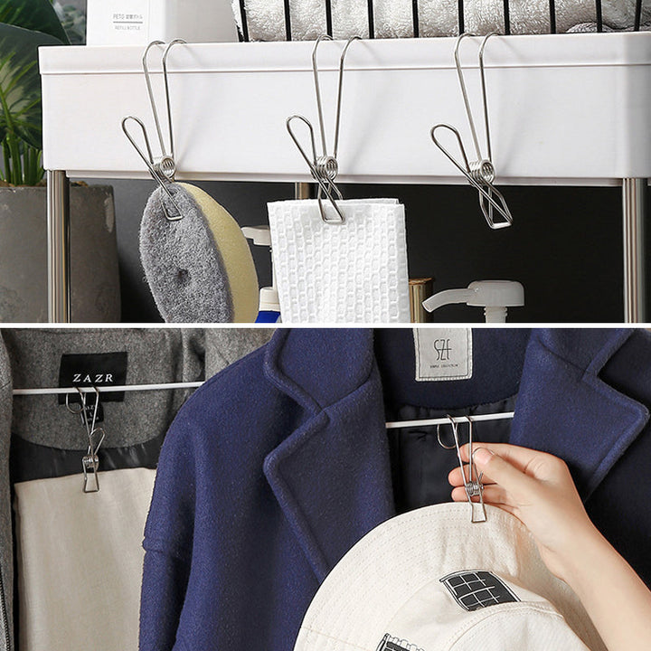 Stainless Steel Laundry Clips Hook Clip Bowlift