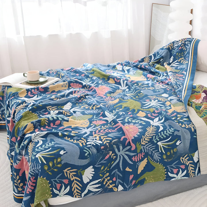 BowLift | Dinosaur Forest Cotton Blanket