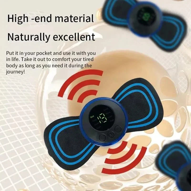 EMS Mini Body Massager Pulse Neck Pain Relief Bowlift
