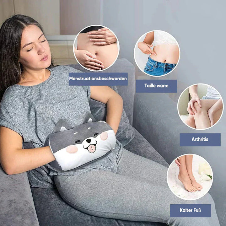 BowLift | WarmCush – Reusable Plush Hot Water Bottle with Hip Cushion