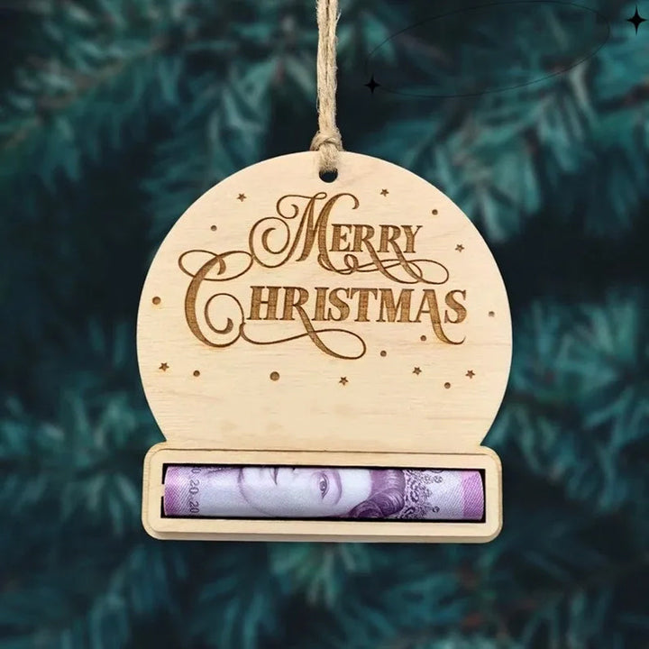 BowLift | Christmas Money Clip Decoration made of Wood