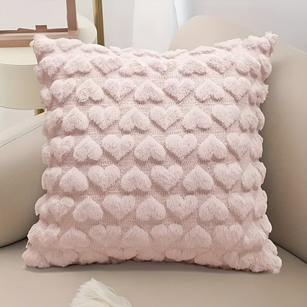 BowLift | Plush Heart Cushion Cover