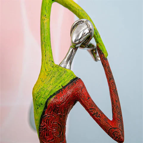 BowLift | Modern Abstract Woman Sculptures – Handcrafted Colourful Resin Art for Home Decor