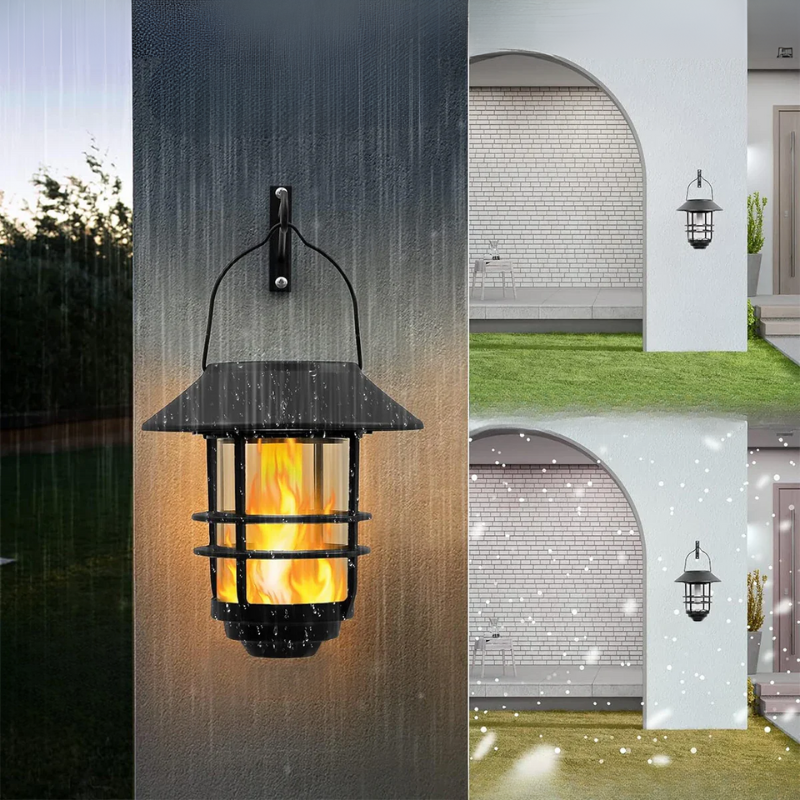 Flamma Glow - Enchanting Solar Wall Lamp Set | Bowlift