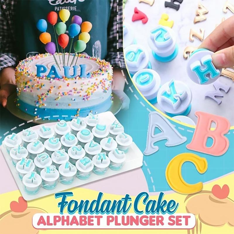 Alphabet Fondant Plunger Cutter | Bowlift