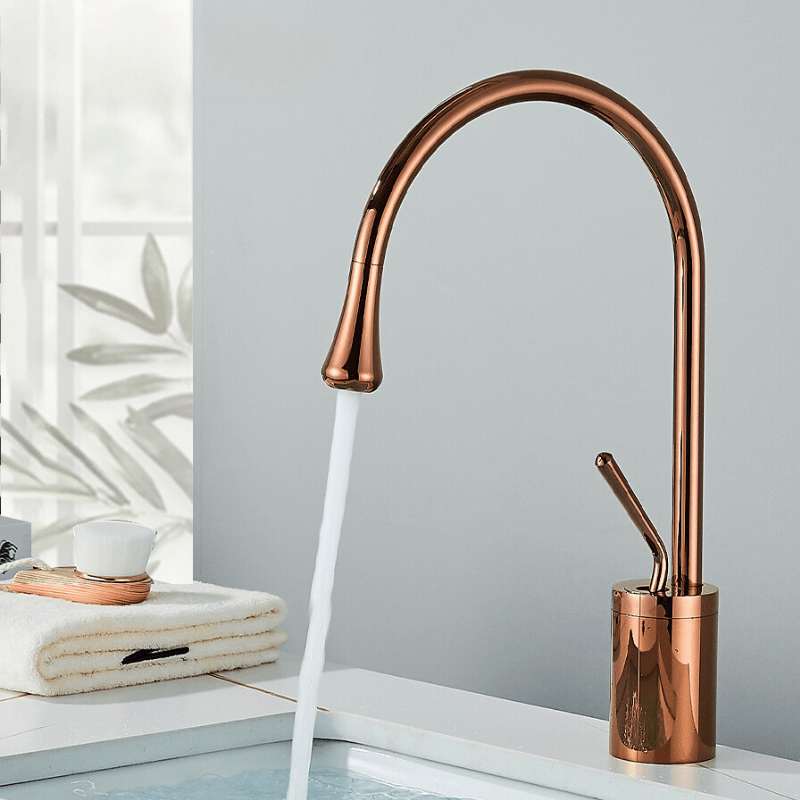 BowLift | BrassGlow - Warm & Cold Mixer Tap for the Sink