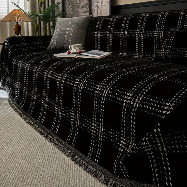 BowLift | Chesterfield Plaid Sofa Cover