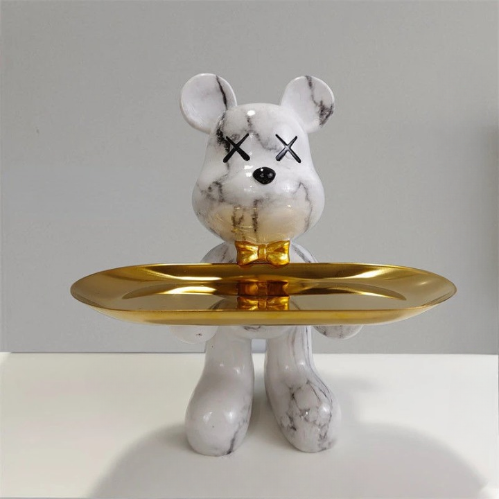 BearArt - Elegant Sculpture for Interior Decoration Bowlift
