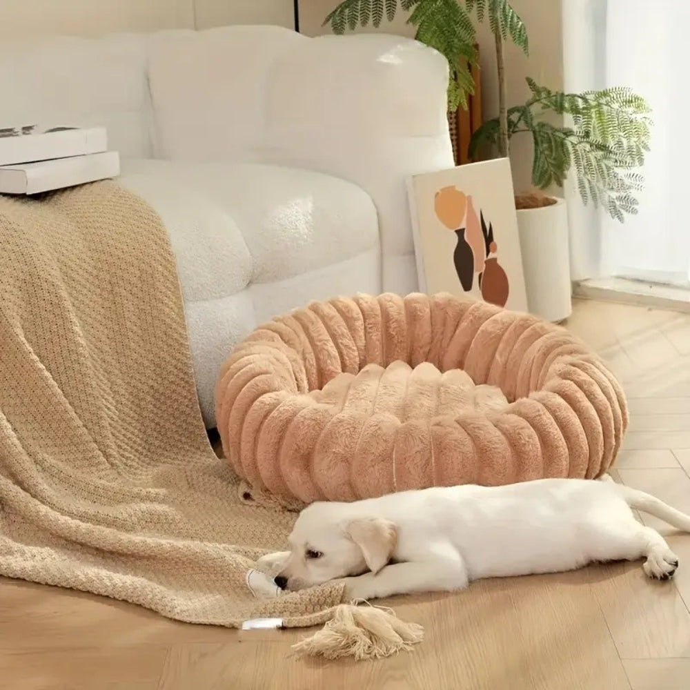 BowLift | Purrfectly Plush Round Pet Bed
