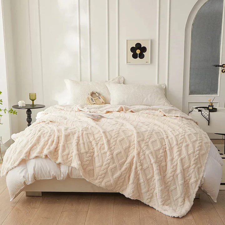Luxury Lambswool Blanket for Bedroom Bowlift
